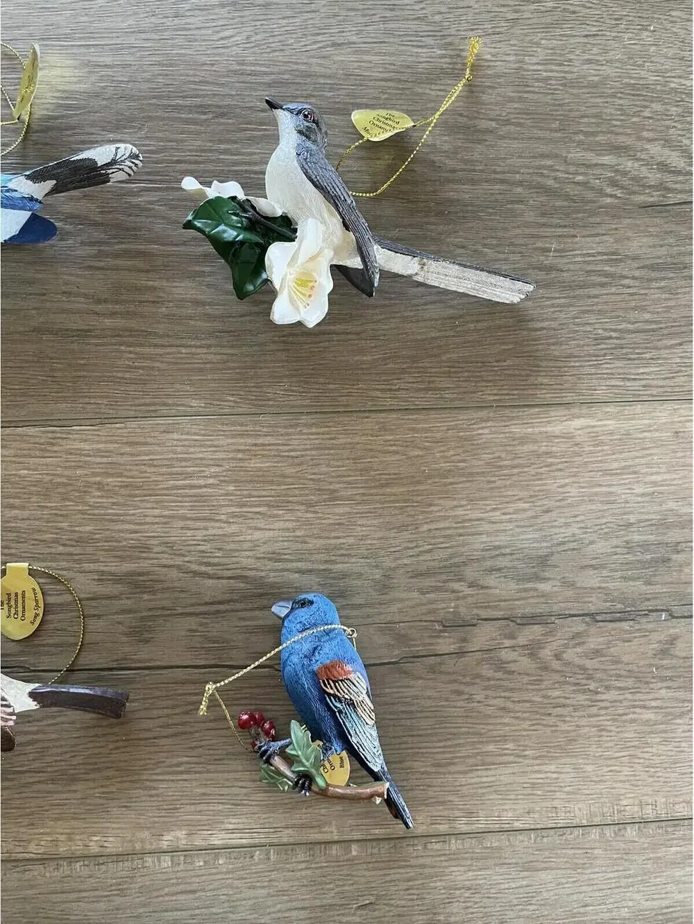 Danbury Mint The Song Bird Christmas Ornaments Box Of 12